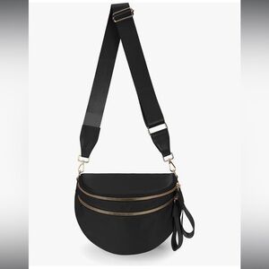 Black Nylon Crossbody Bag